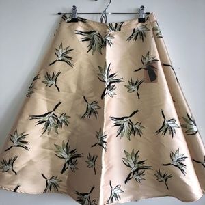 A-line yellow skirt